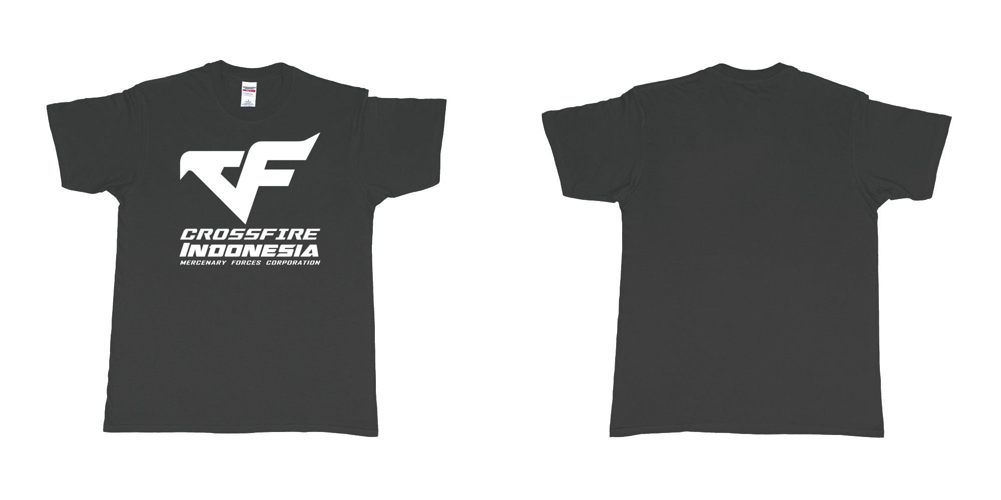 Custom tshirt design  in fabric color black choice your own text made in Bali by The Pirate Way