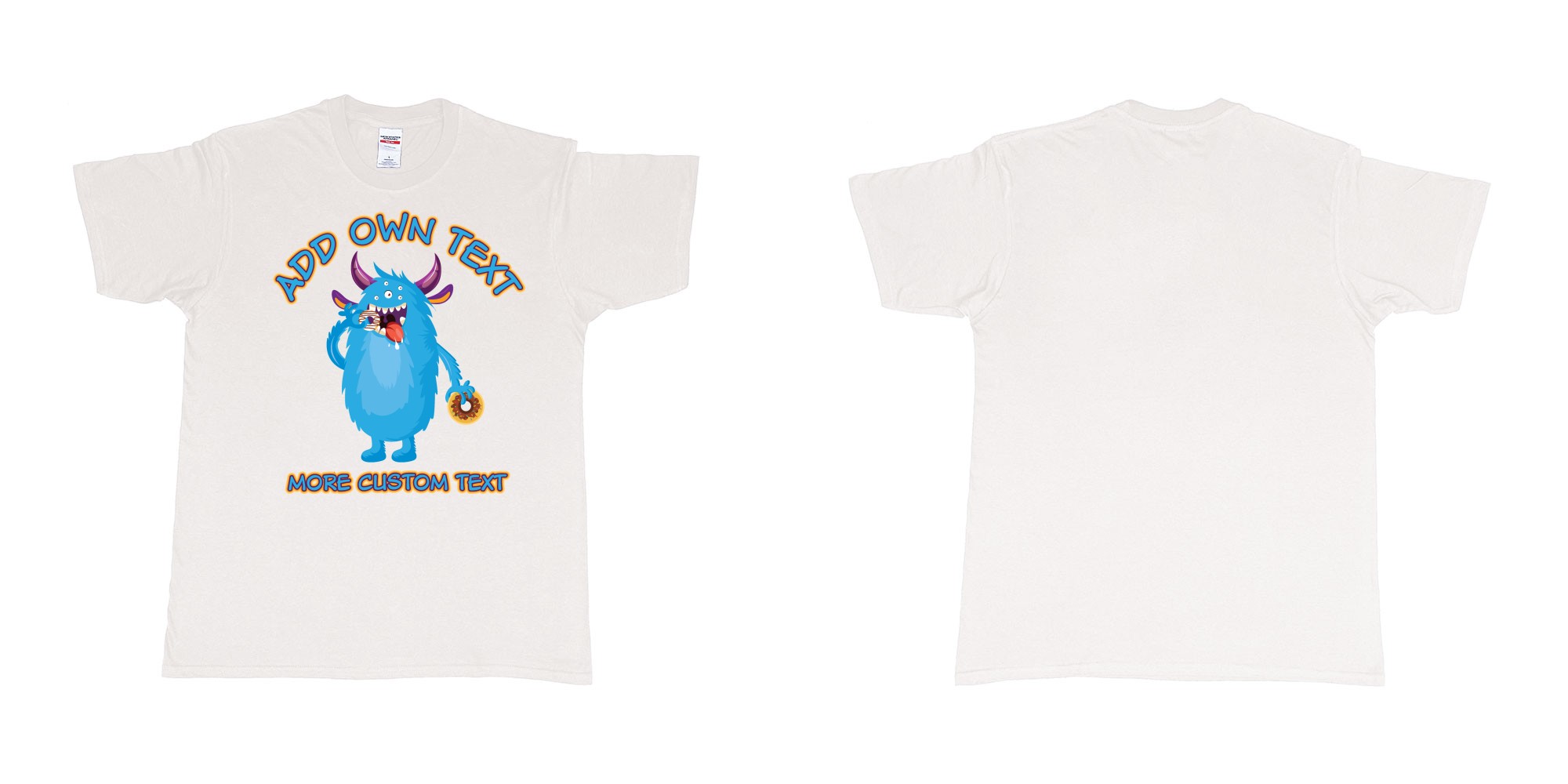 Custom tshirt design  in fabric color white choice your own text made in Bali by The Pirate Way