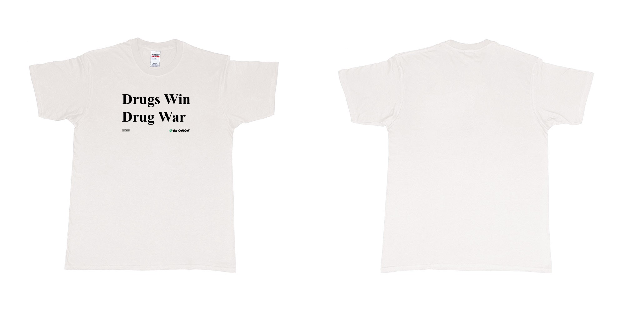 Custom tshirt design  in fabric color white choice your own text made in Bali by The Pirate Way