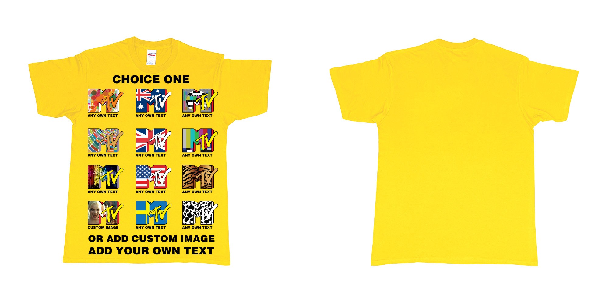 Custom tshirt design  in fabric color daisy choice your own text made in Bali by The Pirate Way