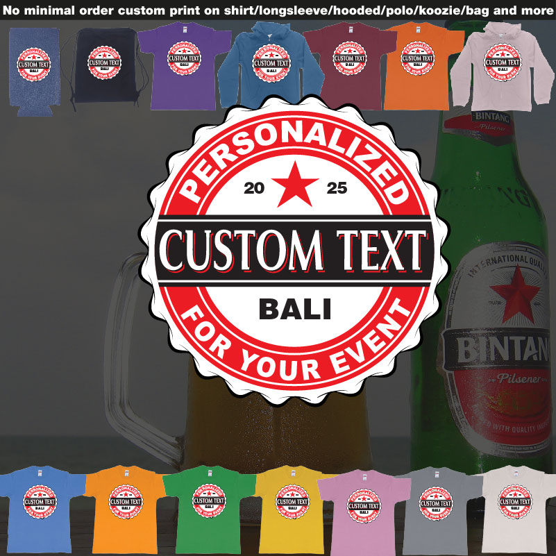 Bintang Beer Better Cap Personalized Own Text Design 02 Overview Design Samples