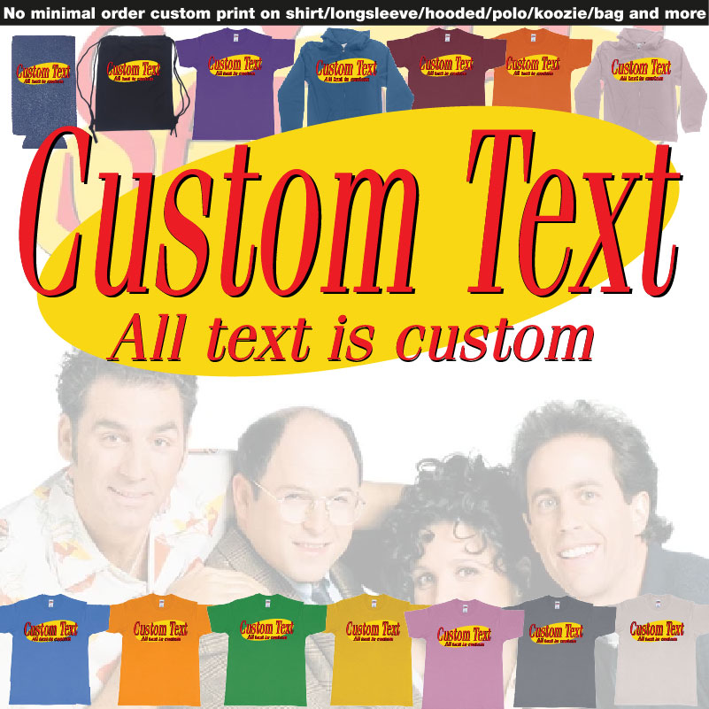 Jerry Seinfeld Tv Show Logo Custom Own Text Same Style 02 Overview Design Samples