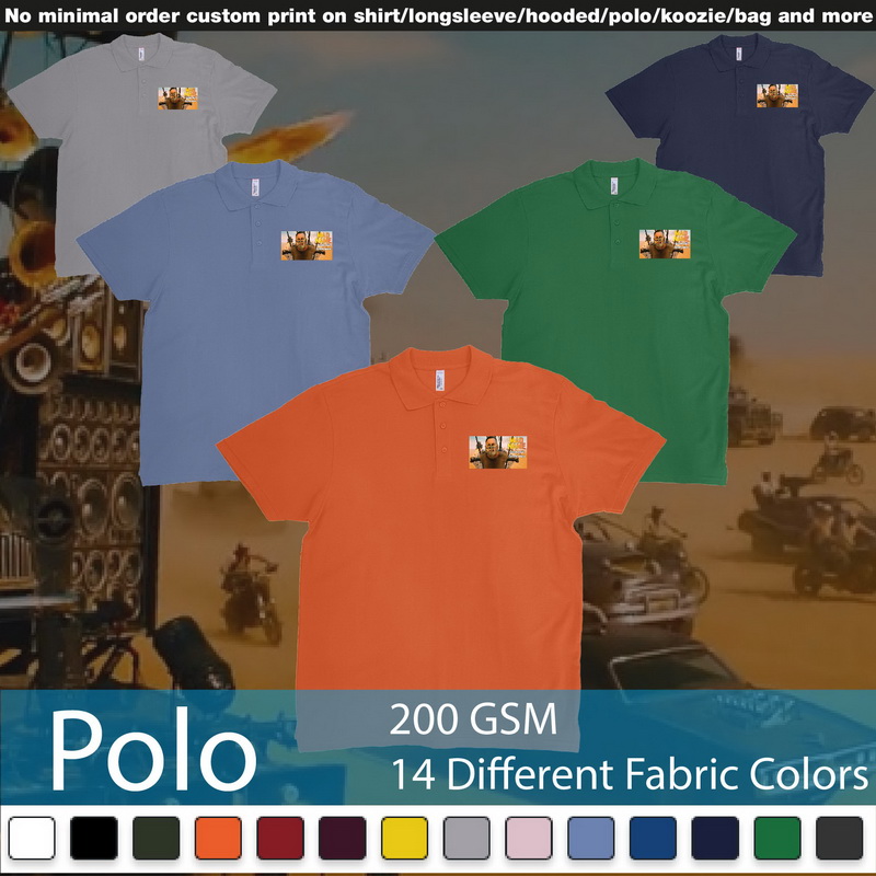 Mad Mad Road Rage Custom Face Photo Own Text Polo Shirts Samples On Demand Printing Bali