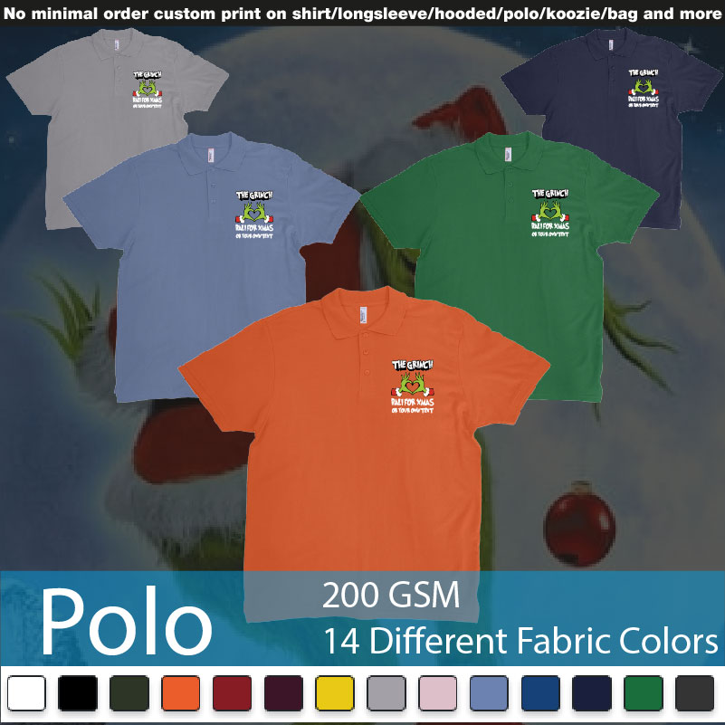 The Grinch Loves Bali For Xmas Tshirt Polo Shirts Samples On Demand Printing Bali